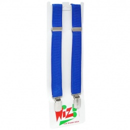 Boys Plain Royal Blue Adjustable Formal Braces